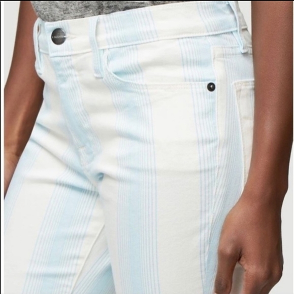 NWOT FRAME Denim Le High Cropped Skinny in Ombré Stripe Sz. 30 - Picture 3 of 15